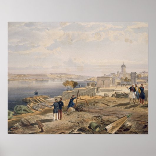 Sebastopol uit de achterkant van Fort Nicholas, bo Poster (Voorkant)
