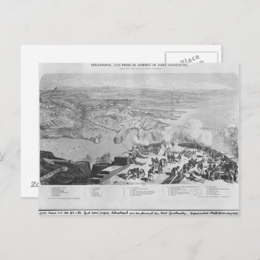 Sebastopol uit Fort Constantin Briefkaart (Voorkant / Achterkant)