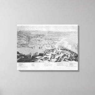 Sebastopol uit Fort Constantin Canvas Afdruk