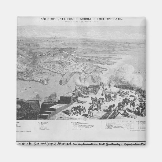 Sebastopol uit Fort Constantin Magneet (Voorkant)