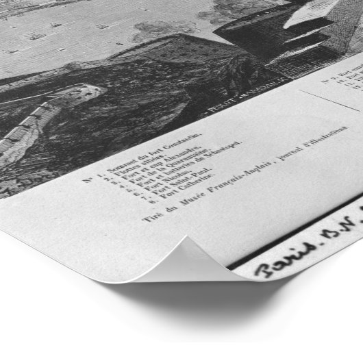 Sebastopol uit Fort Constantin Poster (Hoek)