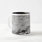 Sebastopol uit Fort Constantin Tweekleurige Koffiemok (Voorkant links)