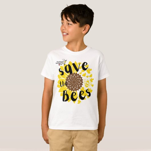 SEBC Sla de bijen Kinder t-shirt op (Voorkant volledig)
