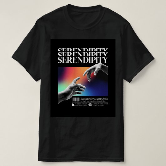 Sebendipity: Omarm de reis van het leven T-shirt (Design voorkant)