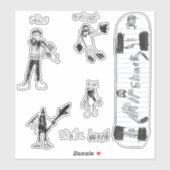 Sebi's potloodtekeningen sticker (Vel)