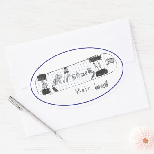 Sebi's skateboard ovale sticker (Envelop)