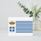 Seborga Flag Briefkaart (Staand voorkant)