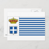 Seborga Flag Briefkaart (Voorkant / Achterkant)
