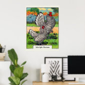  Sebright Bantam Chicken Poster (Thuiskantoor)