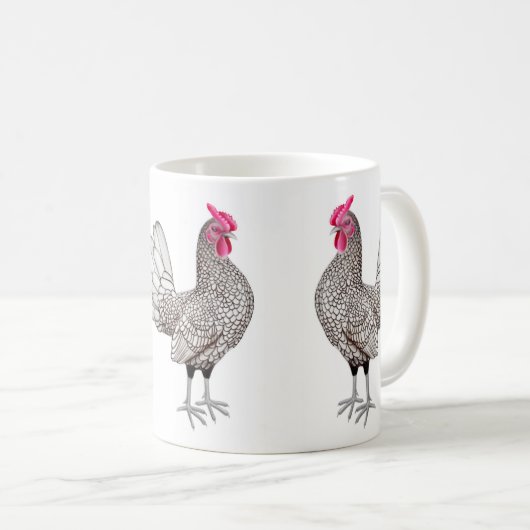 Sebright Bantam Rooster Mok (Voorkant rechts)