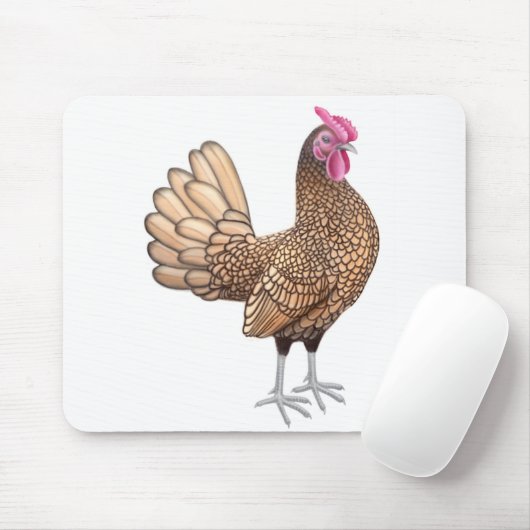 Sebright Bantam Rooster Mousepad Muismat (Met muis)