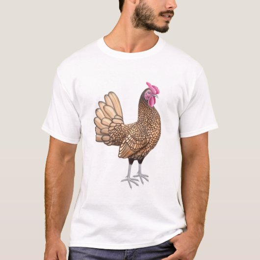 Sebright Bantam Rooster T-Shirt (Voorkant)