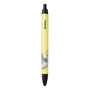 Sebright kip cartoon illustratie zwarte inkt pen