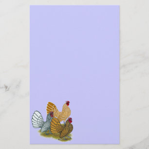 Sebright Rooster Assortation Briefpapier