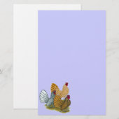 Sebright Rooster Assortation Briefpapier (Voorkant / Achterkant)