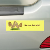 Sebrights Buff Laced Bumpersticker (Op auto)