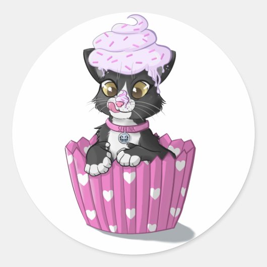 Sebrina Classic Ronde Sticker (Voorkant)