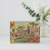 Sebring Florida Vintage Groet Briefkaart (Staand voorkant)