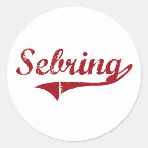 Sebring Ohio Classic Design Ronde Sticker
