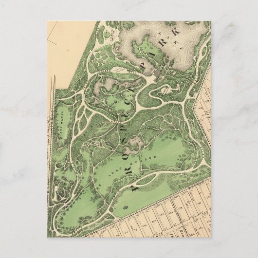 Sec 10 Brooklyn-kaart Briefkaart (Voorkant)