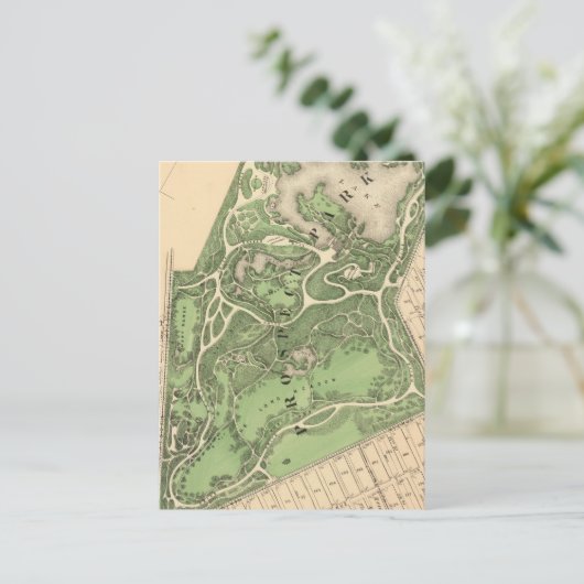 Sec 10 Brooklyn-kaart Briefkaart (Staand voorkant)