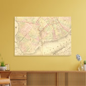 Sec 1 Brooklyn-kaart Canvas Afdruk (Insitu (Woonkamer))