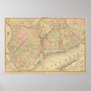 Sec 1 Brooklyn-kaart Poster