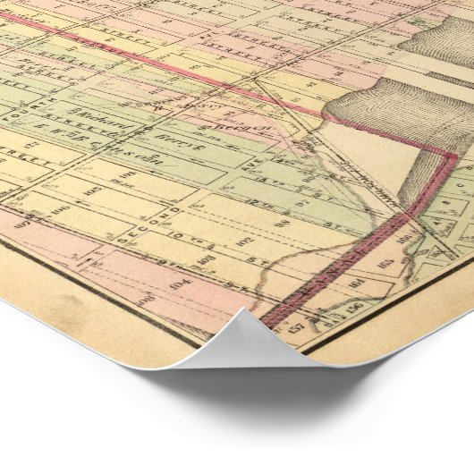 Sec 6 Brooklyn-kaart Poster (Hoek)