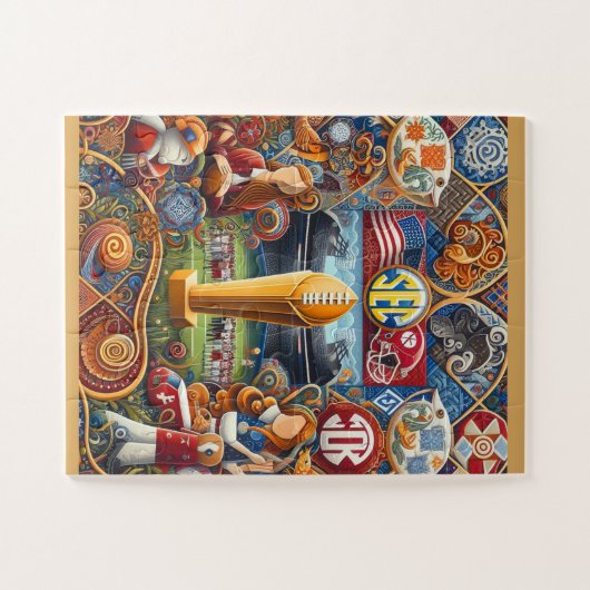 SEC Championship Flok Art Design Legpuzzel (Horizontaal)