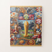 SEC Championship Flok Art Design Legpuzzel (Verticaal)