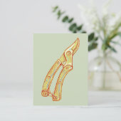 Secateurs tuingereedschap briefkaart (Staand voorkant)