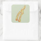Secateurs tuingereedschap vierkante sticker (Tas)