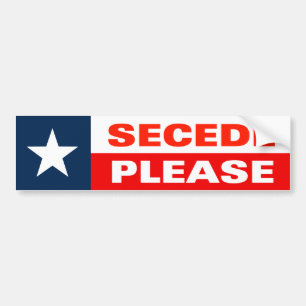 Secede, alsjeblieft bumpersticker