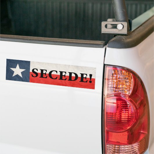 Secede. Bumpersticker (Op Truck)