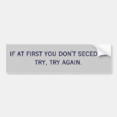 Secede Bumpersticker (Voorkant)