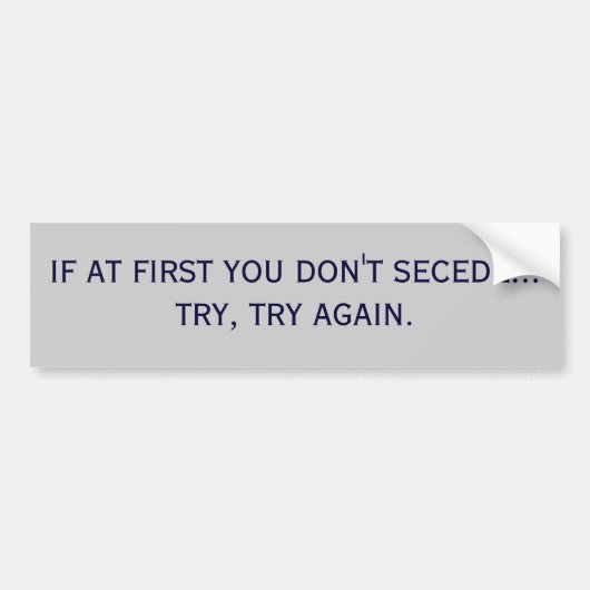 Secede Bumpersticker (Voorkant)