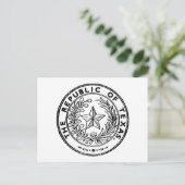 Secede Republic of Texas Briefkaart (Staand voorkant)