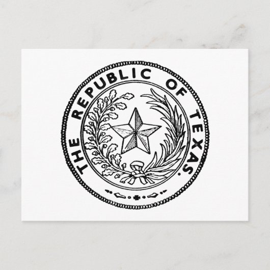 Secede Republic of Texas Briefkaart (Voorkant)