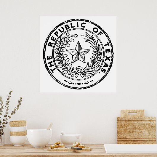 Secede Republic of Texas Poster (Keuken)