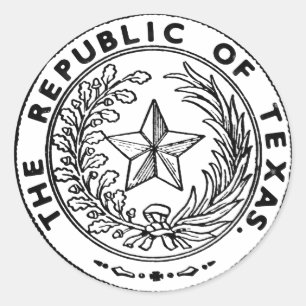 Secede Republic of Texas Ronde Sticker