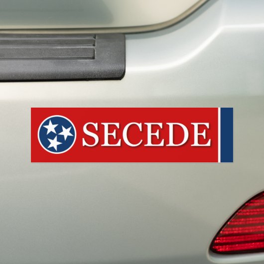 SECEDE Tennessee (TN) bumpersticker (Op auto)