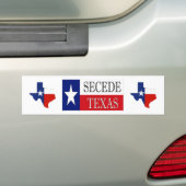Secede Texas 2 Bumpersticker (Op auto)