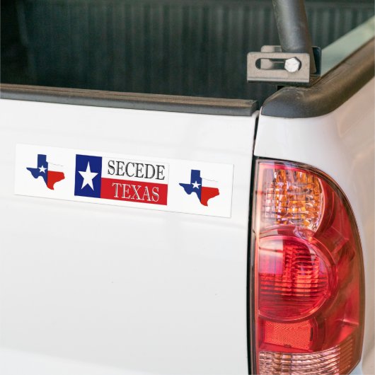 Secede Texas 2 Bumpersticker (Op Truck)