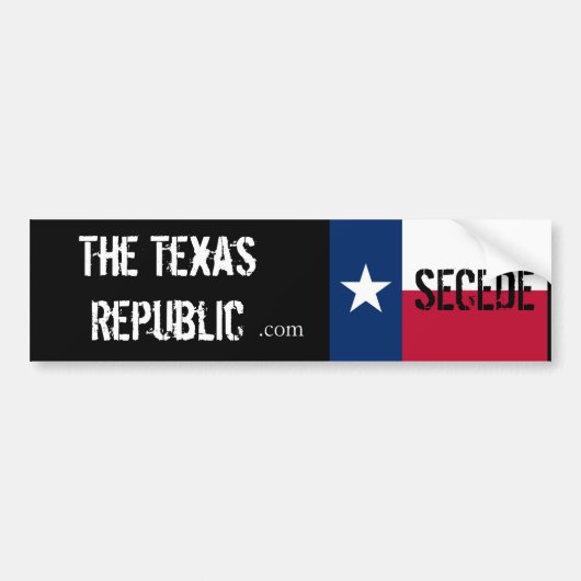 Secede! Texas Bumpersticker (Voorkant)