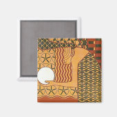 Secession Art -14e Weense tentoonstelling, 1902 Magneet (Voorkant / Achterkant)