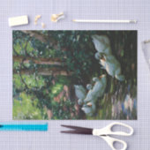 Sechs Enten in Wasser door Alexander Koester Tissuepapier (Craft)