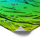 Seci-Fi Comic Book met Retrostijl Poster (Hoek)