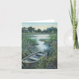 "Secluded Pond" Blank Wenskaart Kaart