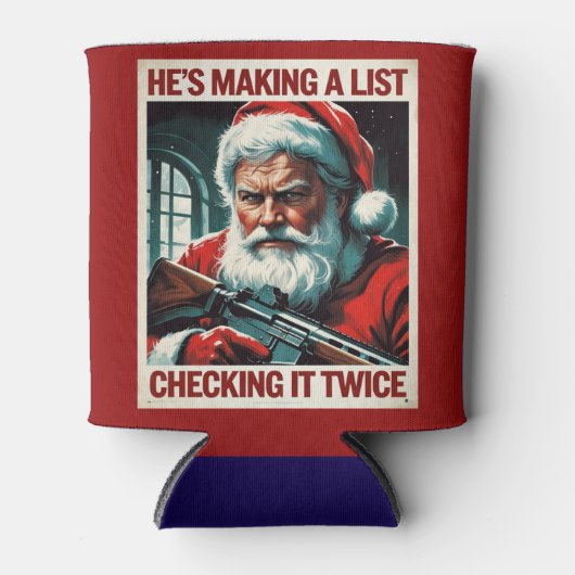 Second Amendment Santa Can Cooler | Gun Rights (Voorkant)