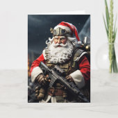 Second Amendment Santa Christmas Card Conservative Kaart (Voorkant)